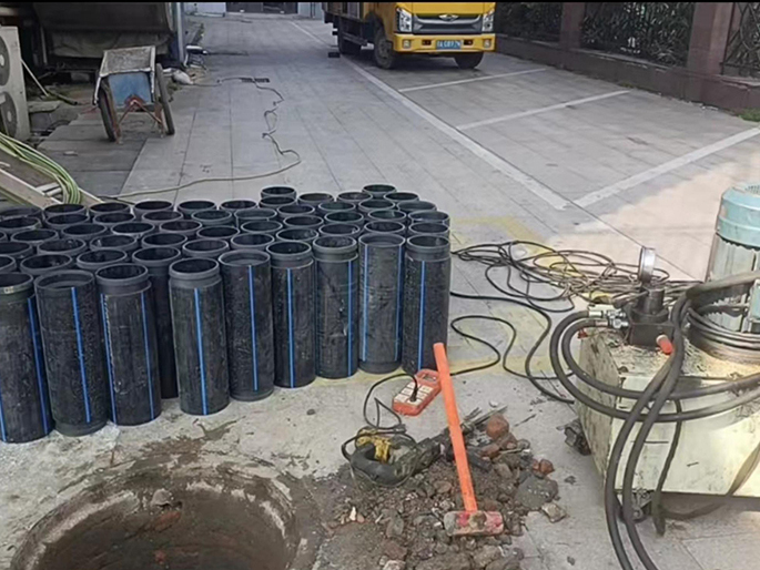 普安PE置换管厂家 DN315置换管 非开挖管短管置换